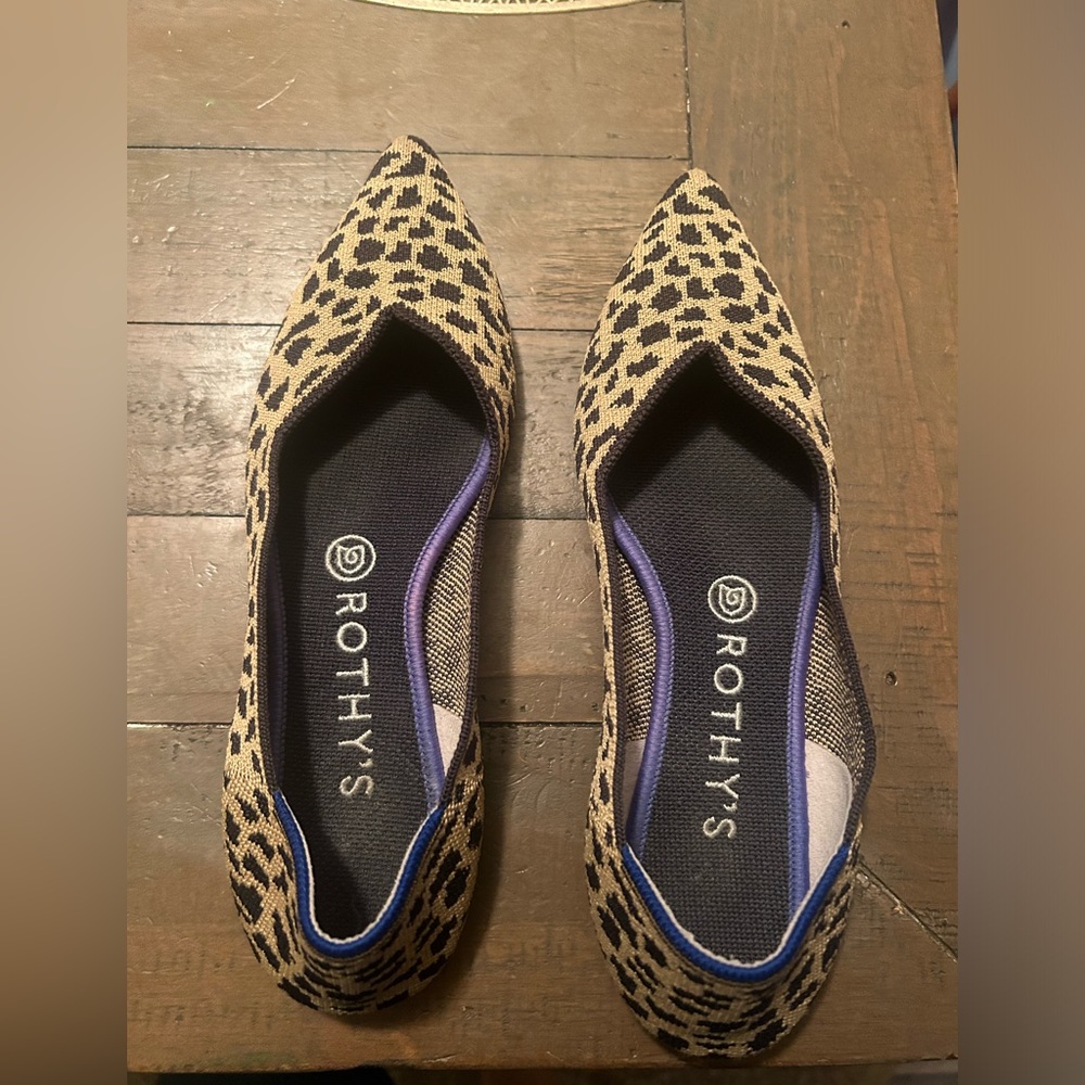 Rothy’s Point Cheetah shoes
